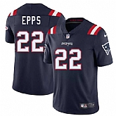 Men & Women & Youth New England Patriots #22 Marcus Epps Navy 2025 Vapor Limited Stitched Jersey,baseball caps,new era cap wholesale,wholesale hats